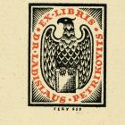 Ex-libris (bookplate) - Dr Ladislaus Petrikovits