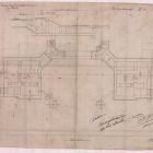 Plan - floor plan of the 2nd floor of the heating house of the Museum and School of Applied Arts