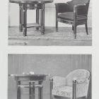 Design sheet - table and armchair