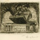 Ex-libris (bookplate) - doctoris Stephani Klein