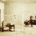 Exhibition photograph - hallway furniture designed by Ede Torozkai Wigand, Circle of art lovers' Exhibition 1905
