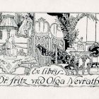 Ex-libris (bookplate) - dr. Fritz und Olga Neurath