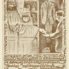 Ex-libris (bookplate) - From the library of the Youth Aid Society of the Debrecen Jewish Science High School