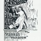 Ex-libris (bookplate) - Ernő Franck