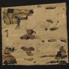 Fabric fragment - Hand-made wax-resist dyeing