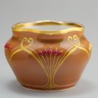 Ornamental vessel - With stylized flower bouquets