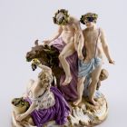 Statuette (Figure) - The drunken Silenus and Bacchus