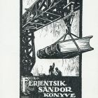 Ex-libris (bookplate) - Book of Sándor Ferjentsik