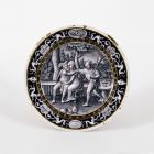 Ornamental plate - with the allegory of May (lovers and a fool)