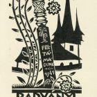 Ex-libris (bookplate) - From the books of Károly Radványi (ipse)