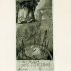 Ex-libris (bookplate) - Mein Buch Hans Schilling