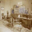 Exhibition photograph - gentlemen's room designed by Pál Horti, Christmas Exhibition of The Association of Applied Arts, 1899