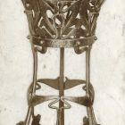 Photograph - wrought-iron palm stand at the 1899 Christmas Exhibition of the Association of Applied Arts