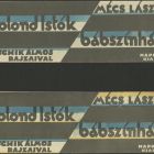 Plan - advertising card for László Mécs's storybook The Puppet Theater of Bolond Istók