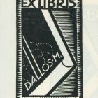 Ex-libris (bookplate) - M. Dallos