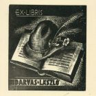 Ex-libris (bookplate) - László Darvas