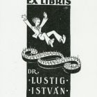 Ex-libris (bookplate) - Dr. István Lustig