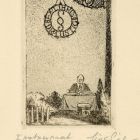 Ex-libris (bookplate) - Dr. (István)  Lustig