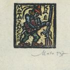 Ex-libris (bookplate) - It's belong to Jancsika Mata