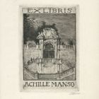 Ex-libris (bookplate) - Achille Manso