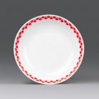 Soup plate (part of a set) - Part of the Bella-207 tableware set with red Gabriella pattern