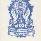 Occasional graphics - The membership card of the Hungarian Exlibris Collectors and Graphics Friends Association