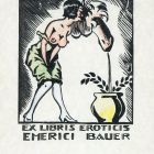 Ex-libris (bookplate) - Eroticis Emerici Bauer
