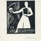 Ex-libris (bookplate) - Dr. (István?) Lehman