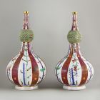 Pair of vases - Gourd shaped with Gödöllő pattern