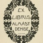 Ex-libris (bookplate) - Denise Almásy
