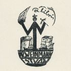 Ex-libris (bookplate) - Dr. István Weinmann