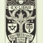 Ex-libris (bookplate) - Carl Wolbrandt