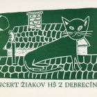 Occasional graphics - Invitation and concert, school of Debrecen