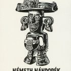 Ex-libris (bookplate) - Book of the family of Nándor Németh