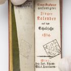 Pocket calendar with slipcase - Neuer Krakauer... Finger Kalender auf das Jahr 1804. Vienna, [ 1803 ]