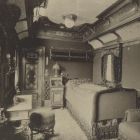Interior photograph - the King's sleeping compartment on the Royal Train of the Hungarian State Railways (MÁV)