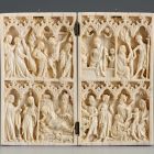 Diptych - with scenes from the life of Christ