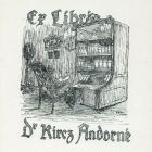 Ex-libris (bookplate) - The wife of Dr. Andor Kircz