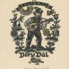 Ex-libris (bookplate) - Pál Déry