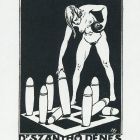Ex-libris (bookplate) - Erotic Dr Dénes Szánthó