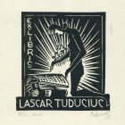 Ex-libris (bookplate) - Lascar Tuducius