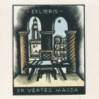 Ex-libris (bookplate) - Dr. Magda Vértes