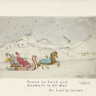 Grafika - Sled with Santa Claus (István Lustig)