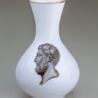Vase - With classicising profile of a man