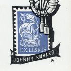 Ex-libris (bookplate) - Johnny Kohler