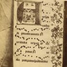 Photograph - one sheet of an antiphonale from the treasury of the Cathedral of Győr at the Exhibition of Applied Arts 1876