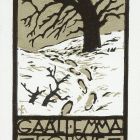 Ex-libris (bookplate) - Book of Emma Gaáli