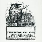 Ex-libris (bookplate) - Student's book (Csáthy Ferenc University Bookstore's universal ex libris)