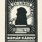 Ex-libris (bookplate) - Károly Román (ipse)