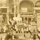 Exhibition photograph - sculptures in the Grand Palais, at the Paris Universal Expositin 1900
